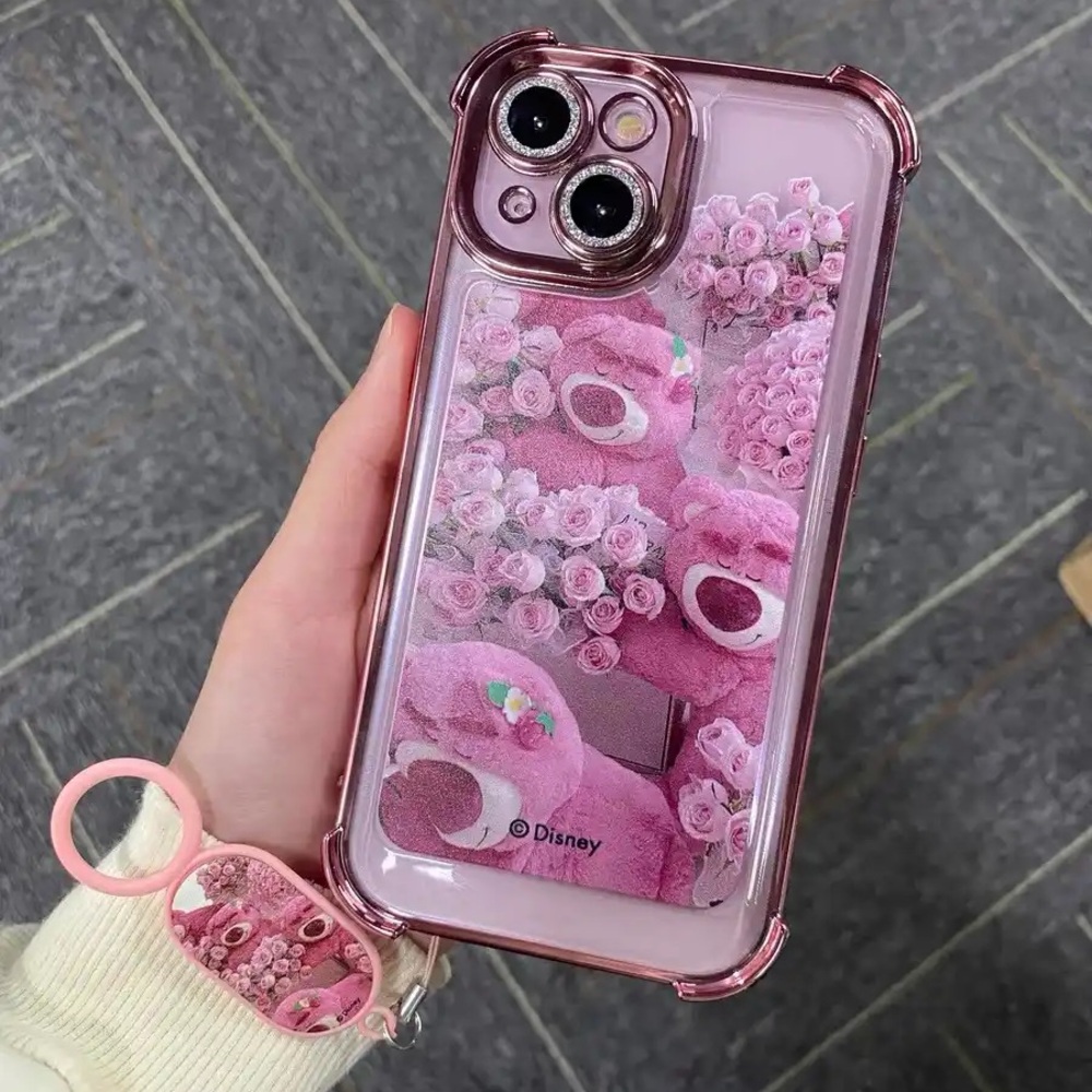 Disney Pink Bear and Roses Phone Case